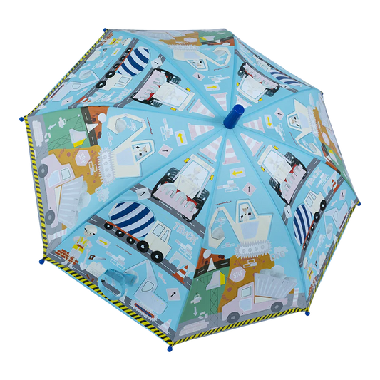 Krāsu mainošs lietussargs "Construction"