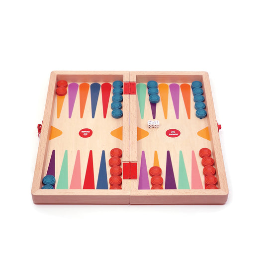 Galda spēļu komplekts: šahs, nardi, dambrete