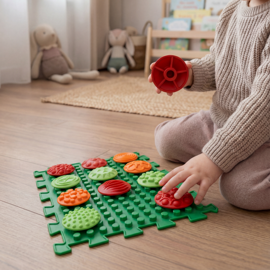 Ortopēdisko paklājiņu komplekts "Puzzle Mix 8 + PATTERNS"