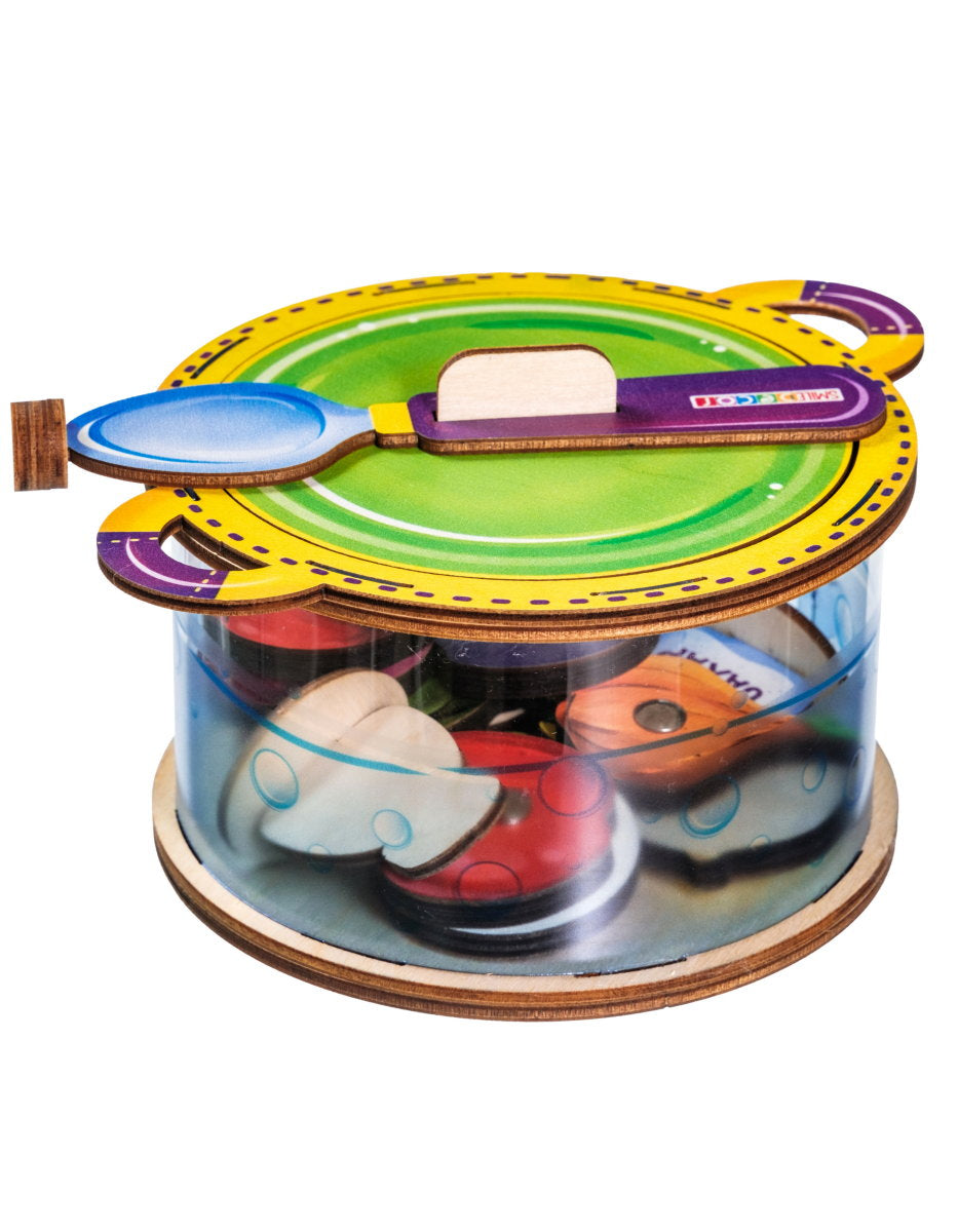 Magnētiskā spēle "Katliņš, vāri!"