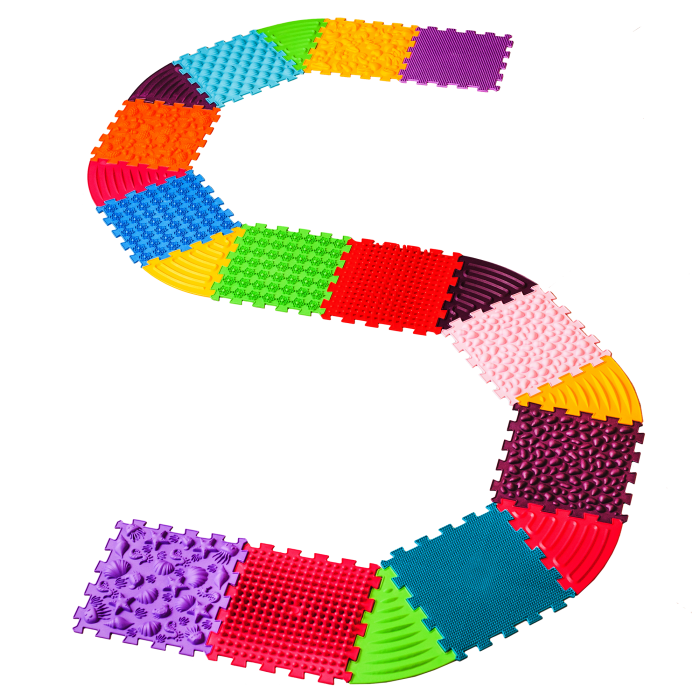 Ortopēdisko paklājiņu komplekts "Puzzle 12+8"