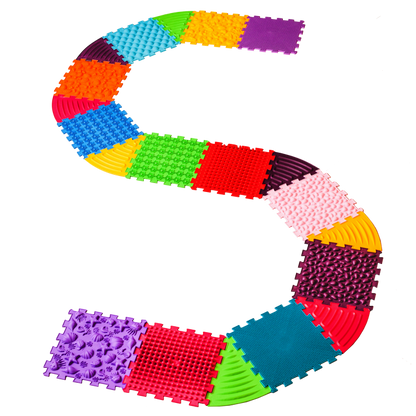 Ortopēdisko paklājiņu komplekts "Puzzle 12+8"