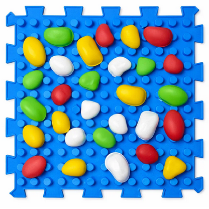 Ortopēdisko paklājiņu komplekts "Puzzle Mix 12 + STONES"