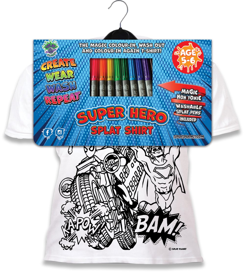 Krāsojamais t-krekls "Super Hero"