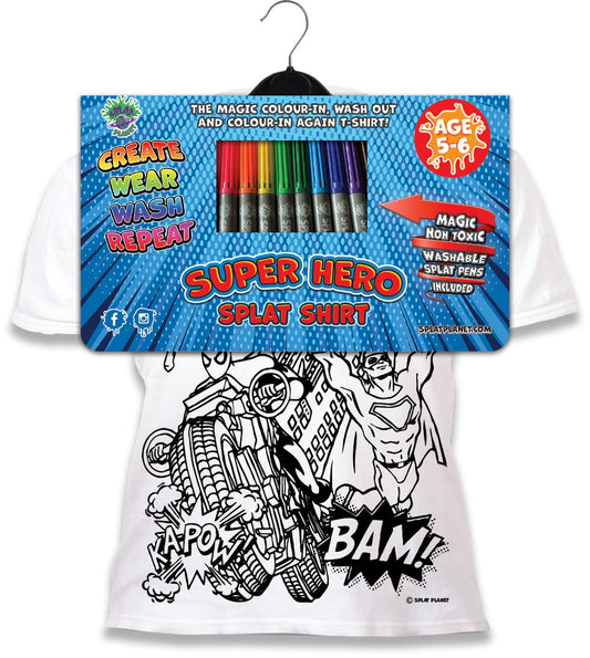 Krāsojamais t-krekls "Super Hero"