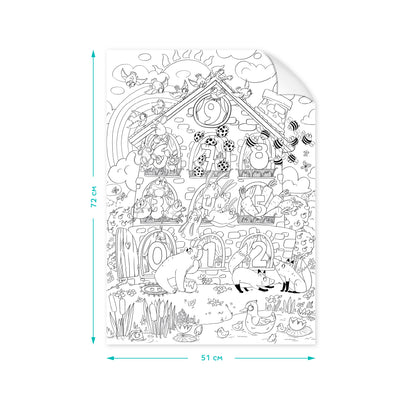 Плакат-раскраска "Numbers"