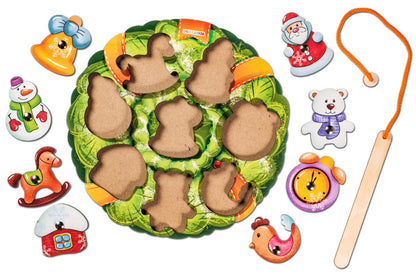 Magnētiskā makšķerēšana "Ziemassvētku vainags"