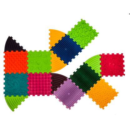 Ortopēdisko paklājiņu komplekts "Dinosaurs Puzzle 10 + 6"