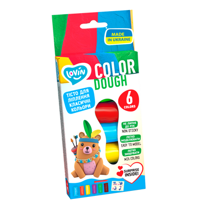 Radošais komplekts Modelēšanas mīkla Play Dough - Classic Asorti 6 krāsas