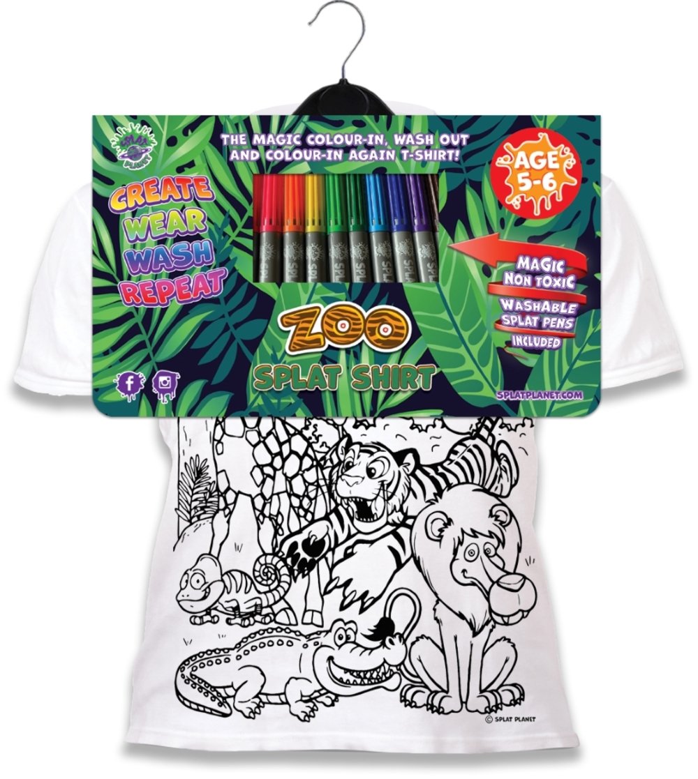 Krāsojamais t-krekls "Zoo"