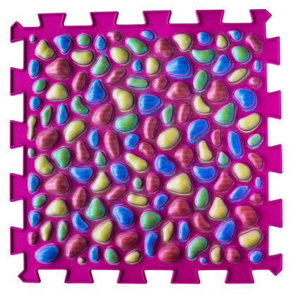 Ortopēdisko paklājiņu komplekts "Pink Pebble 6"