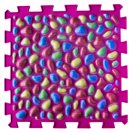 Ortopēdisko paklājiņu komplekts "Pink Pebble 6"