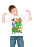 Krāsojamais t-krekls "Dinosaurs"