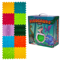 Ortopēdisko paklājiņu komplekts "Dinosaurs Puzzle 10"