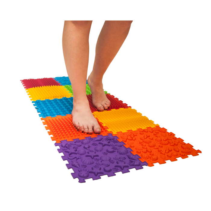 Rehabilitācijas ortopēdisko paklājiņu komplekts "HARD Puzzle Mega Mix 10 "