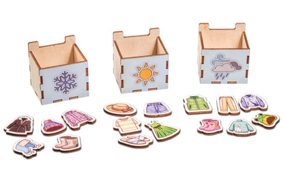 Koka sorteris "Apģērbi"