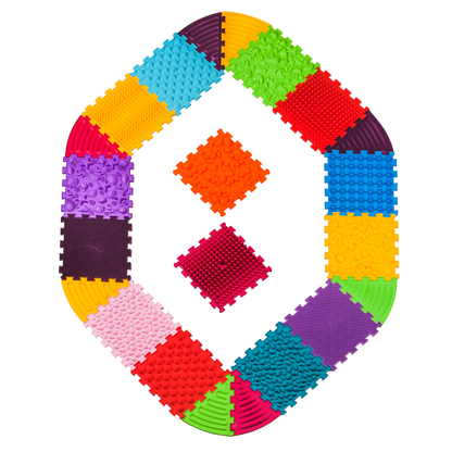 Ortopēdisko paklājiņu komplekts "Puzzle 14+8"