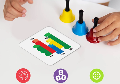 Attīstošā spēle "Krāsainie zvaniņi"