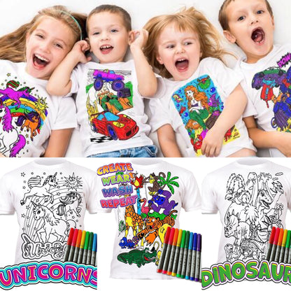 Krāsojamais t-krekls "Unicorn Stars"