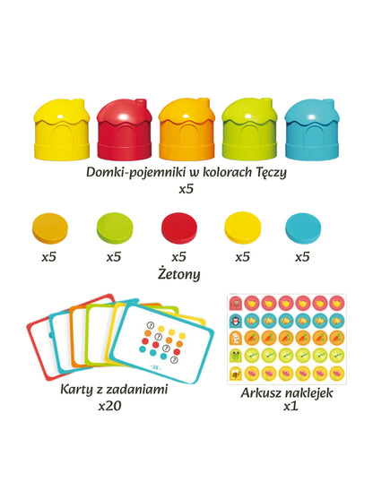 Spēle-sorteris "Rainbow House Classification"