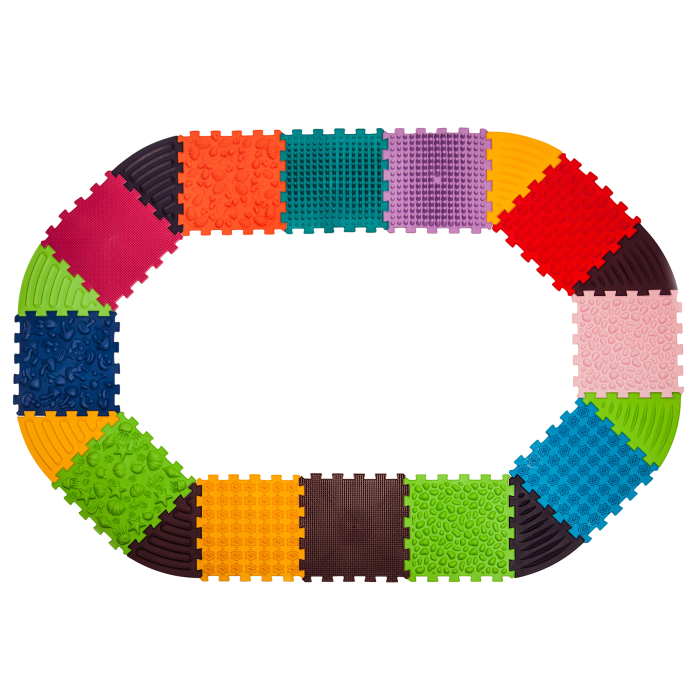 Ortopēdisko paklājiņu komplekts "Puzzle 12+8"