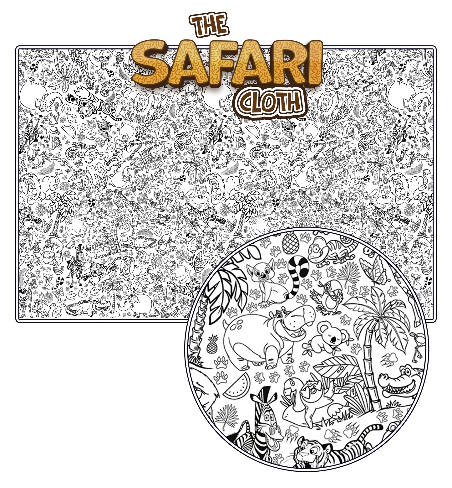 Krāsojamais galdauts "Safari"