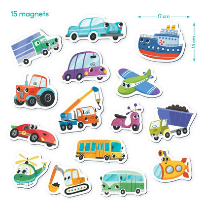 Magnētu komplekts "Transport"