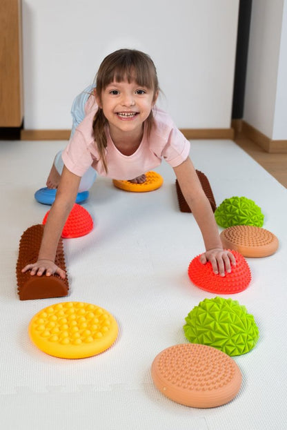 Sensorais balansa/līdzsvara celiņš Pastel (11 elem.)