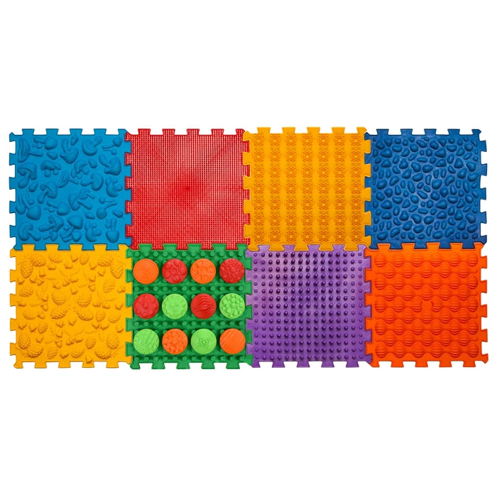 Ortopēdisko paklājiņu komplekts "Puzzle Mix 8 + PATTERNS"