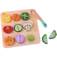 Koka dārzeņu griešanas komplekts "Cutting Vegetables Puzzle"