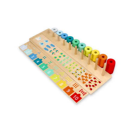 Attīstošā spēle "Counting and Matching Board 1-10"