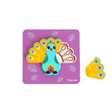 Koka puzle "6 in 1 Mini Animal Puzzle"