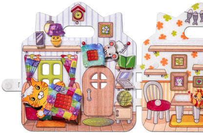 Книжка-игрушка из фетра "Дом Котофея"