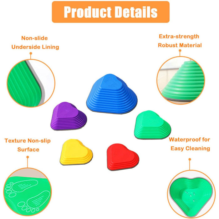 Sensorais balansa/līdzsvara celiņš "Hearts"