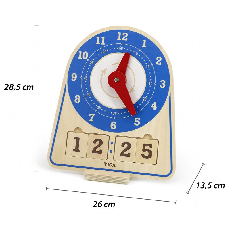 Koka pulkstenis "Learning Clock"