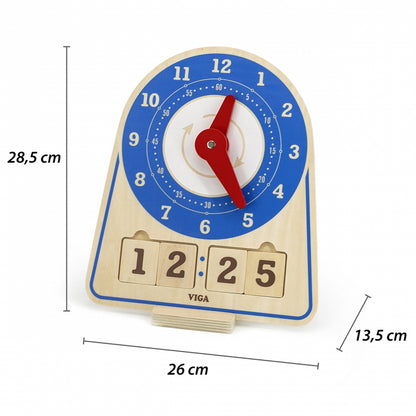 Koka pulkstenis "Learning Clock"