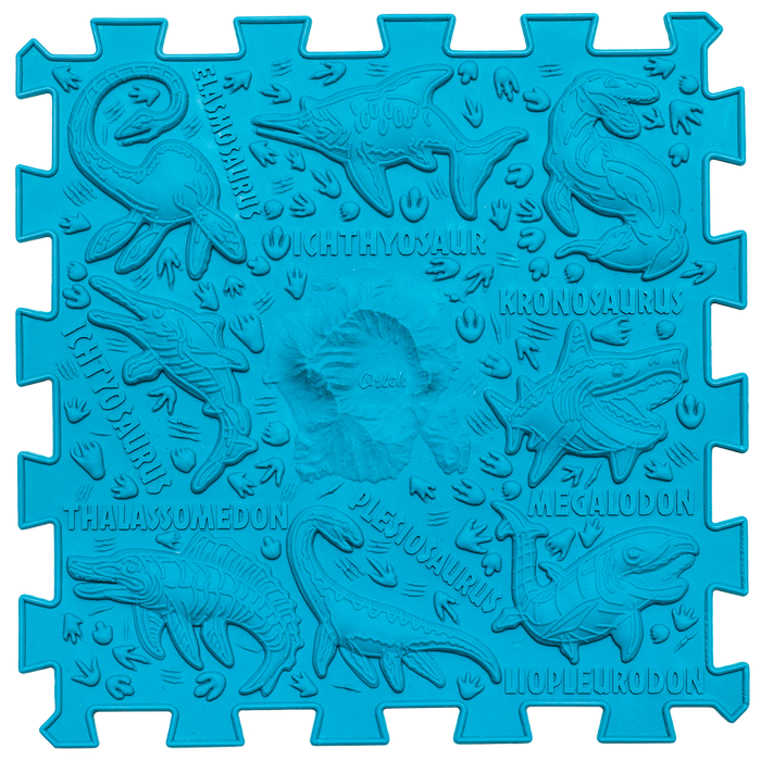 Ortopēdisko paklājiņu komplekts "Dinosaurs Puzzle 9"