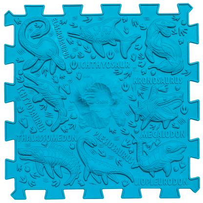 Ortopēdisko paklājiņu komplekts "Dinosaurs Puzzle 9"