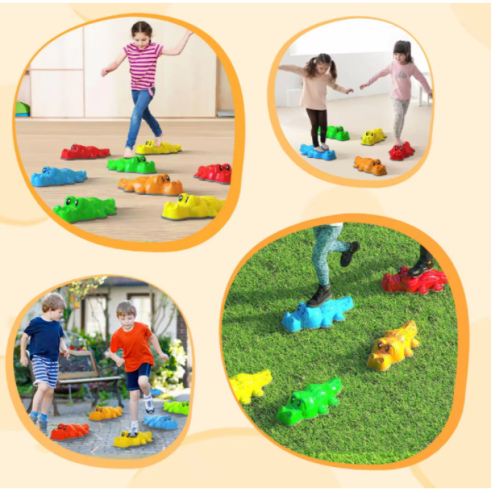 Sensorais balansa/līdzsvara celiņš "Crocodiles"