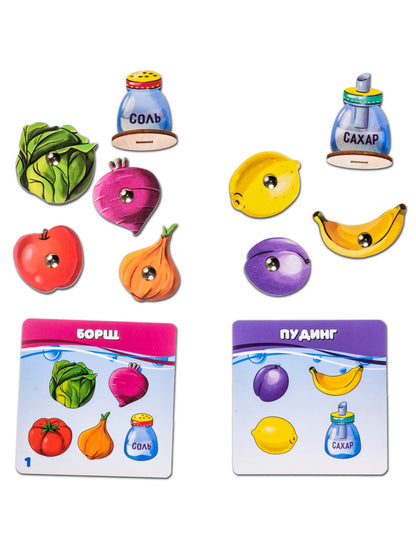 Magnētiskā spēle "Katliņš, vāri!"