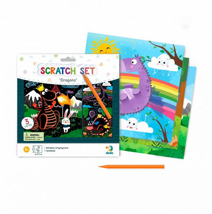 Набор для творчества "Scratch Set. Dragons"