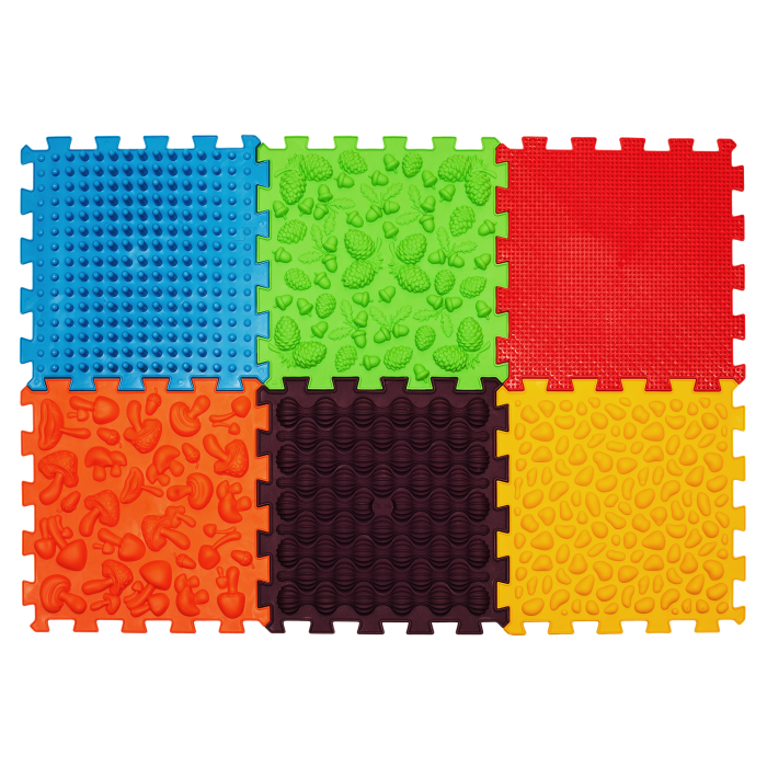 Ortopēdisko paklājiņu komplekts "Puzzle 6+6"