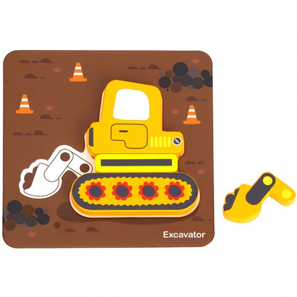 Деревянный пазл "Mini Transportation"