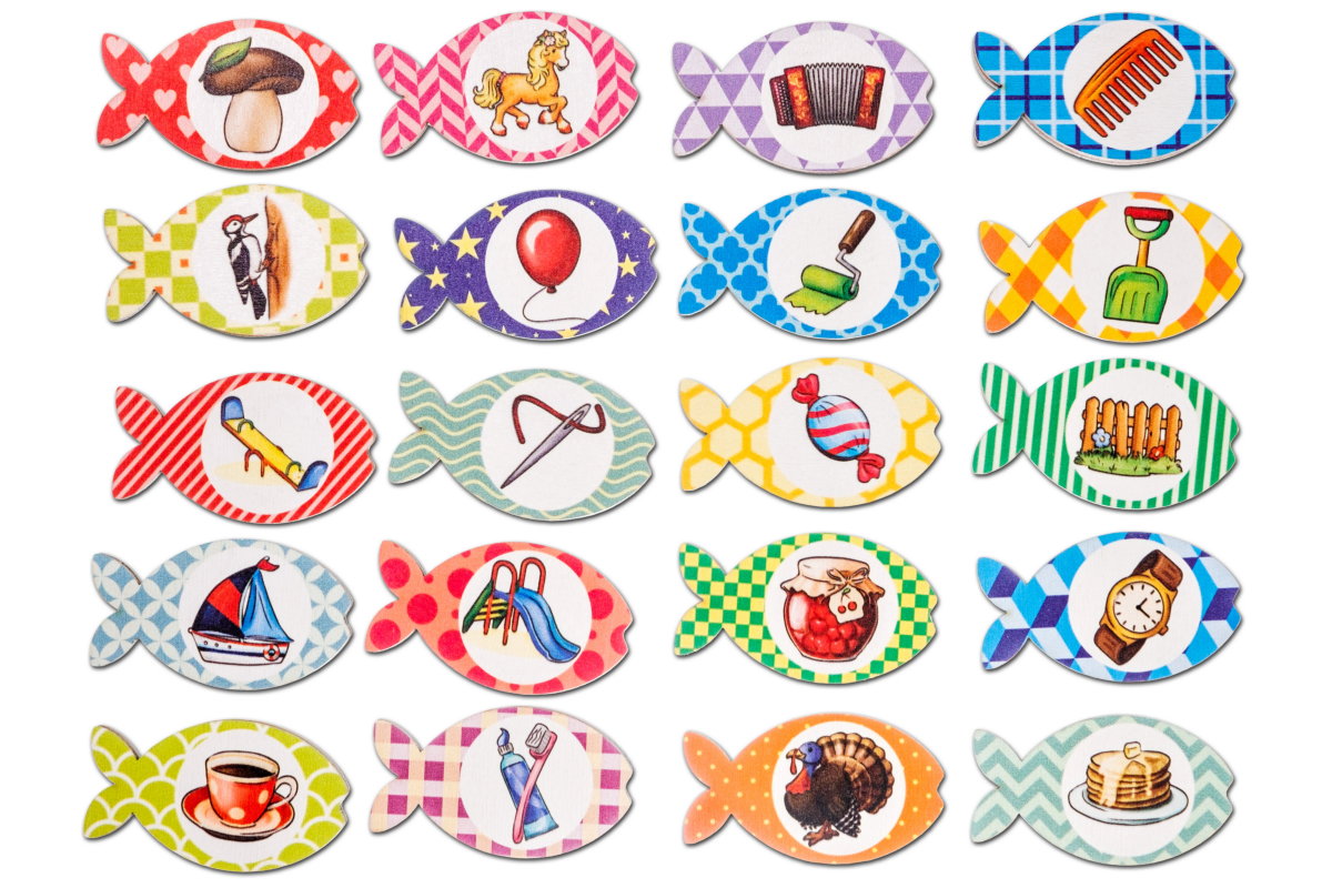 Logopēdiskā spēle "Jautrā makšķerēšana"