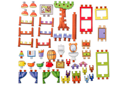 Деревянная рамка-вкладыш "Детский сад для мишек"