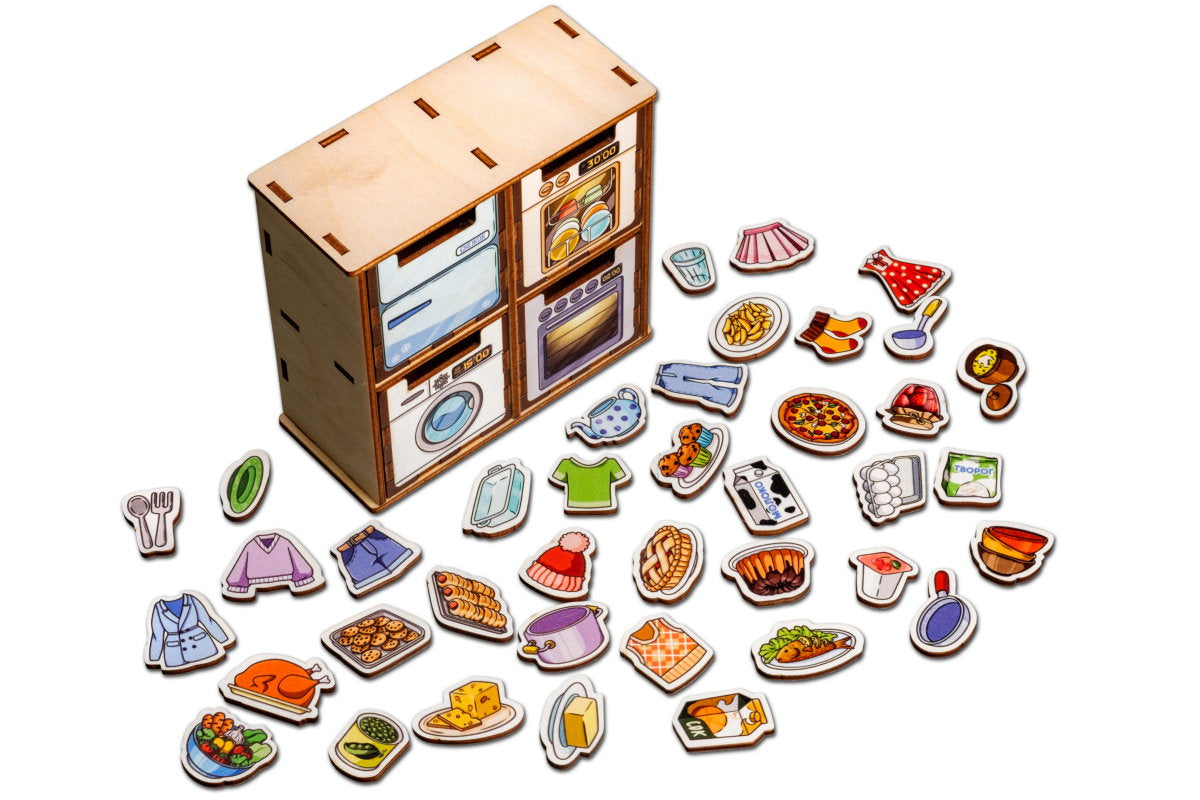 Деревянный сортер "Бытовая техника"