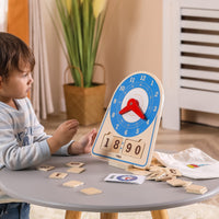 Koka pulkstenis "Learning Clock"