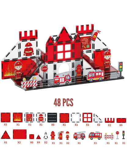 3D Magnētiskais konstruktors"Fire Control" (48 det.)