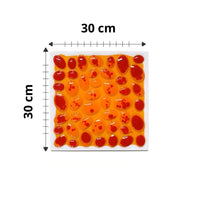 Teksturēti paklājiņi ar šķidrumu "Textured Liquid Mats" (4 gab.)