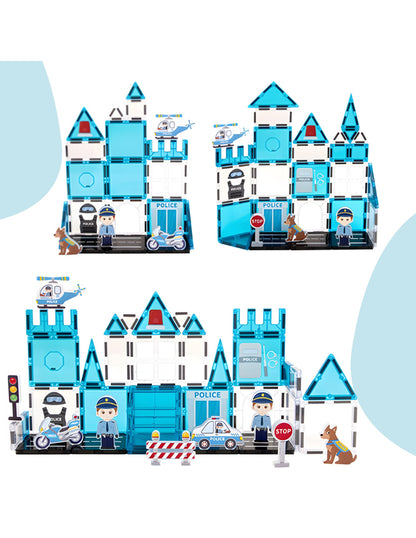 3D Magnētiskais konstruktors"Police Station" (42 det.)